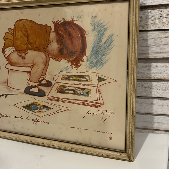 Vintage Bathroom Print - Business is Business- 1931 Copyright by Camilla's - Picture 5 of 7